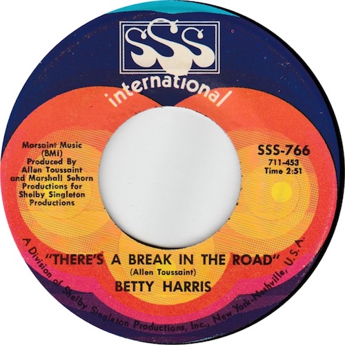 Betty Harris ‎– There’s A Break In The Road